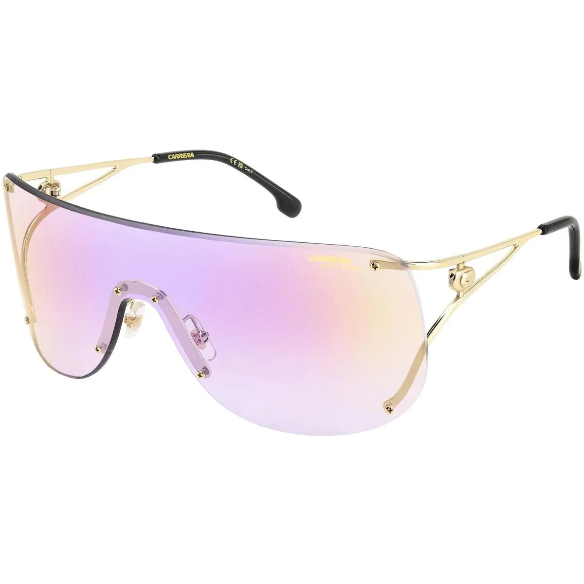 Carrera Women`s Festival Edition Rimless Shield Sunglasses - CA3006S 0RHL TE