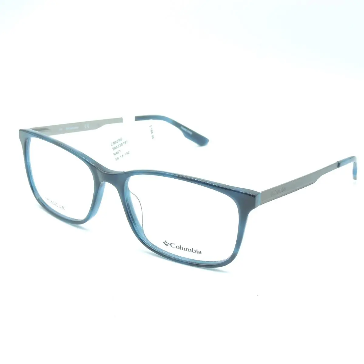 Columbia C8025 G 460 Navy Tortoise Eyeglass Frame 59 18 150