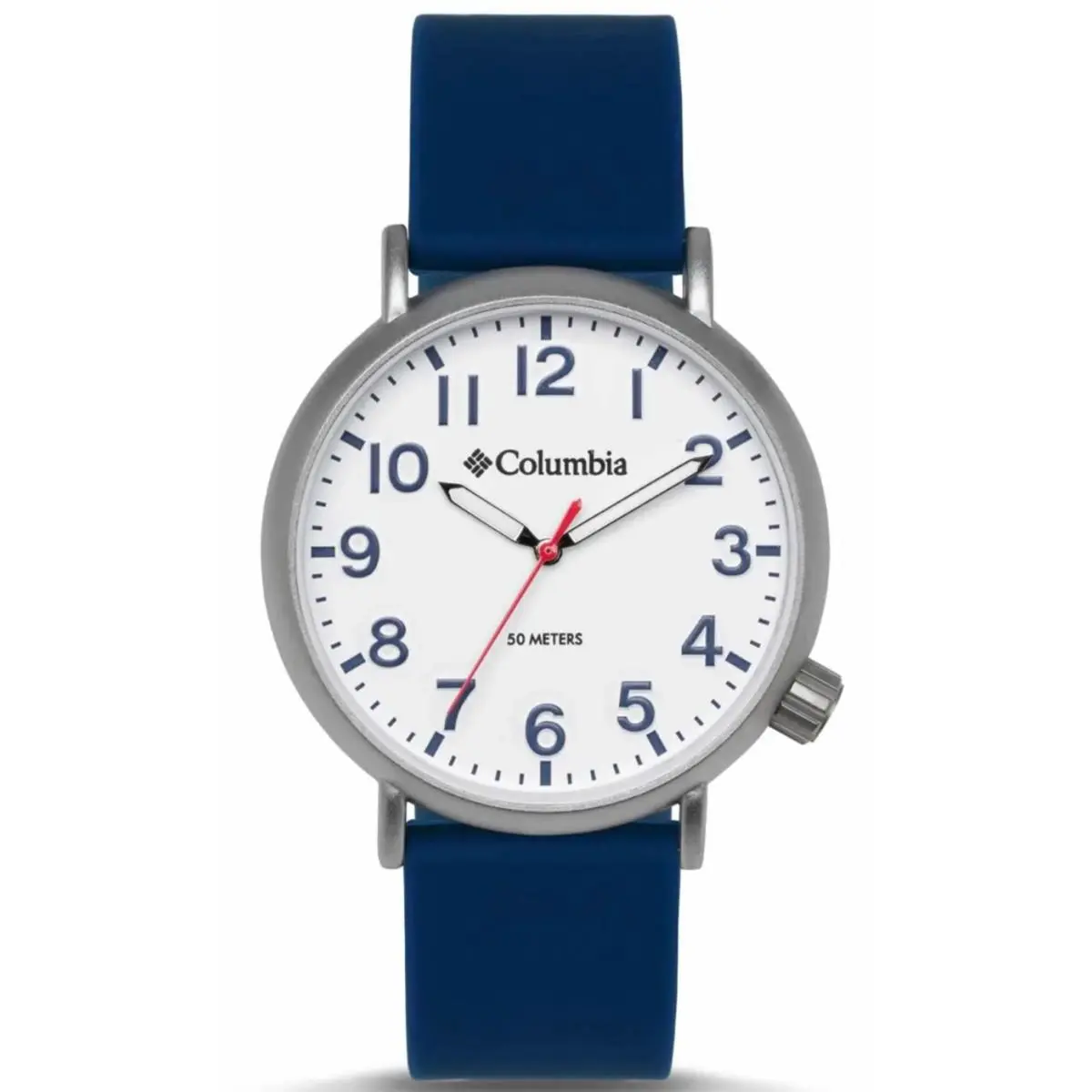 Columbia Trailbanks Men’s Watch Steel/white Dial Blue Silicone Strap CSS16-007