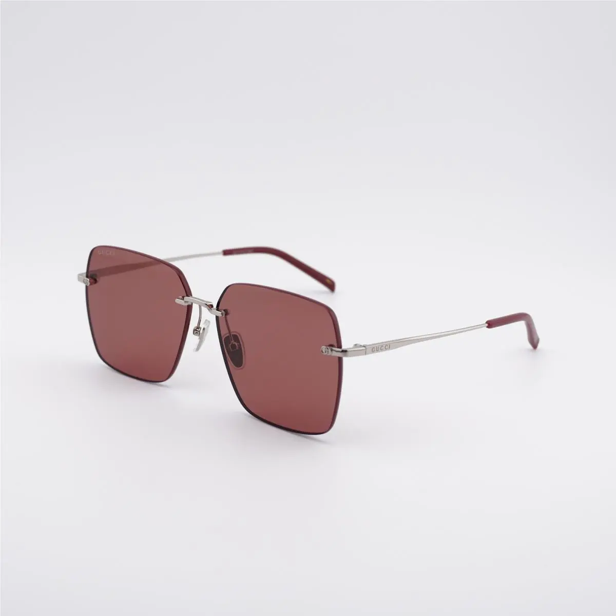 Gucci GG1955SA 003 Shiny Silver/burgundy 60-15-145 Sunglasses