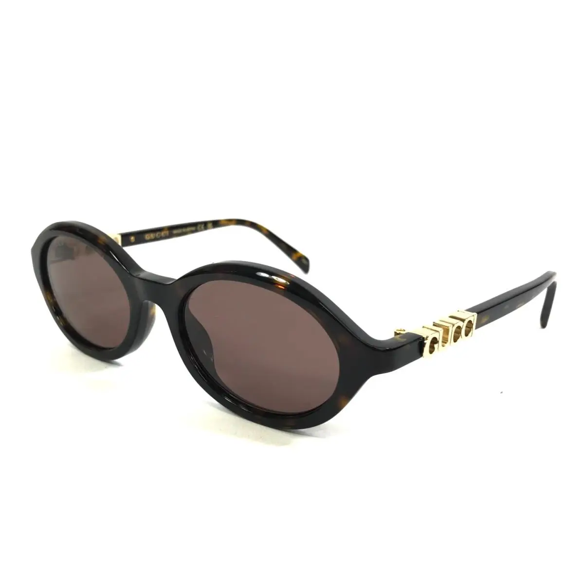 Petite Sunglasses GG2153S 002 Tortoise Gold w/ Brown Lenses Y2K 51-19-140 by Gucci