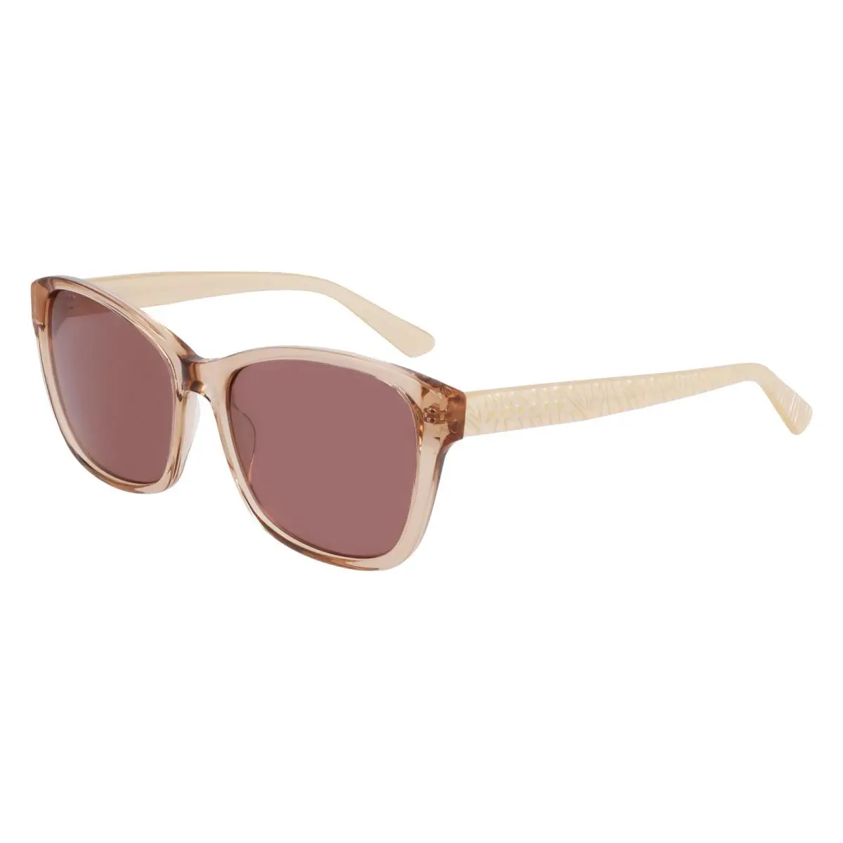 AK 7102 Taupe Crystal 204 Size 55 Sunglasses by Anne Klein
