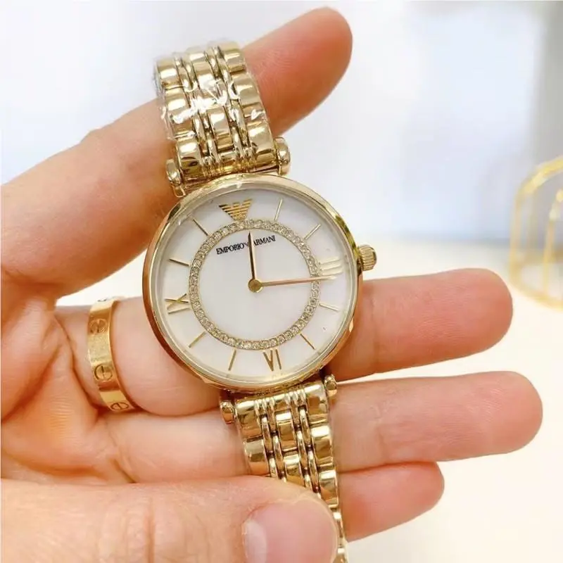 Emporio Armani AR1907 Two-hand Gold-tone Stainless Steel Women`s Watch