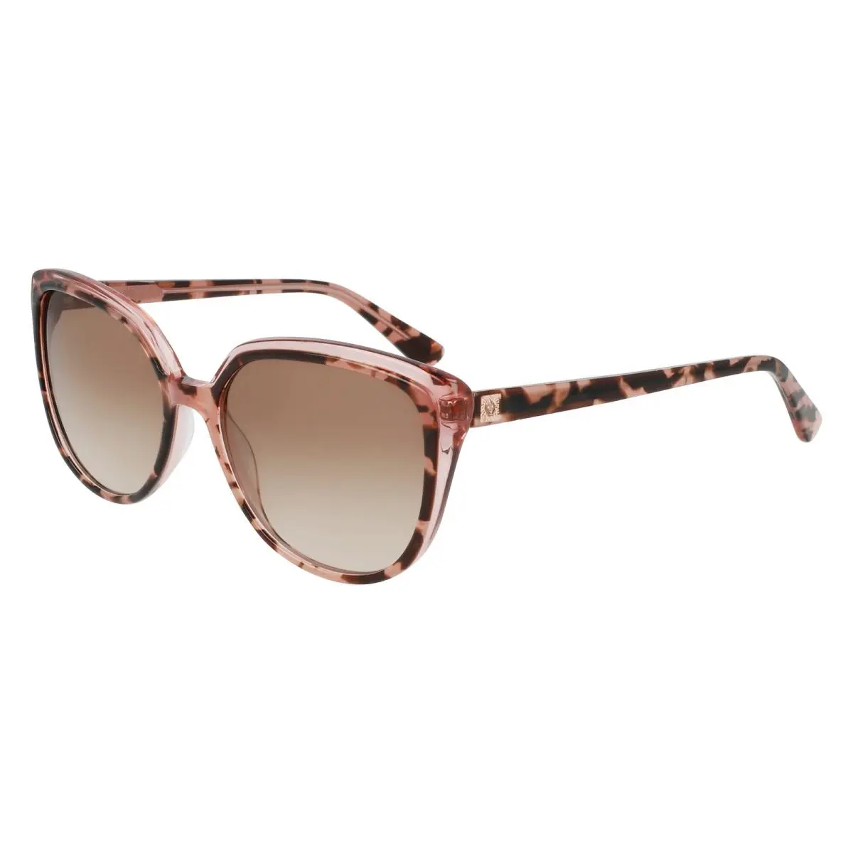 AK 7077 Blush Tortoise 690 Size 54 Sunglasses by Anne Klein