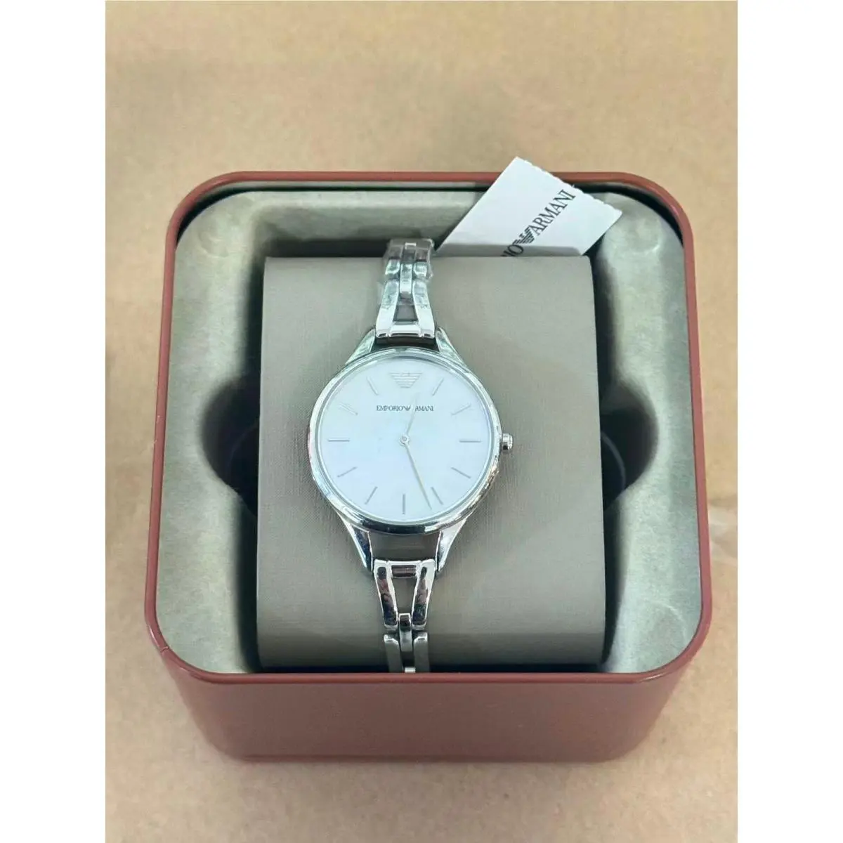 Emporio Armani Aurora AR11054 Ladies Watch with Mother Of Pearl White Dial