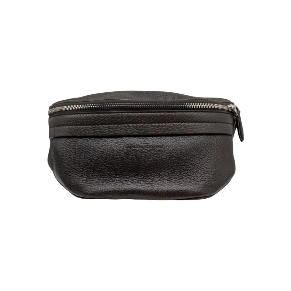 Salvatore Ferragamo Dynamo Men`s 719746 Brown Leather Belt Bag