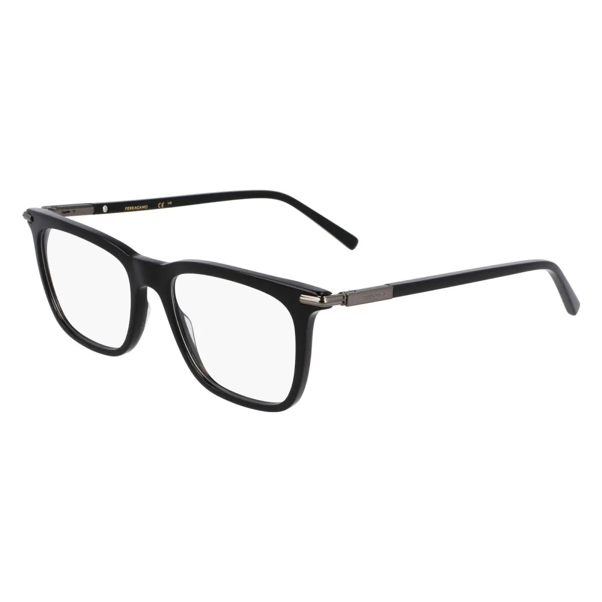 SF3007 001 Eyeglasses Men`s Black Full Rim Rectangle 53mm by Salvatore Ferragamo