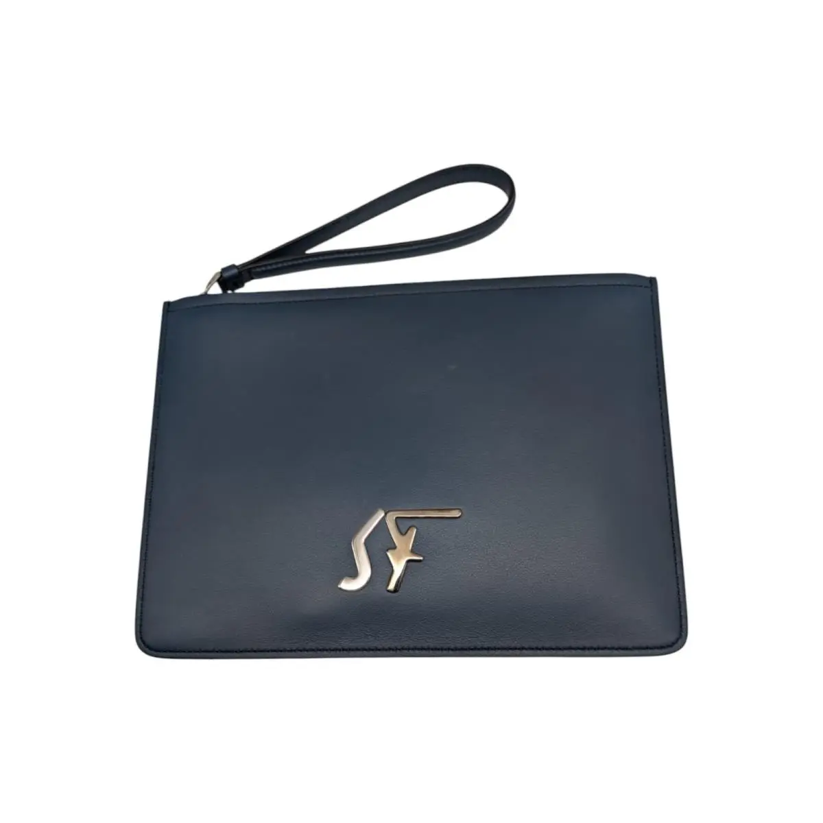 Firenze Men`s 723805 Blue Clutch by Salvatore Ferragamo
