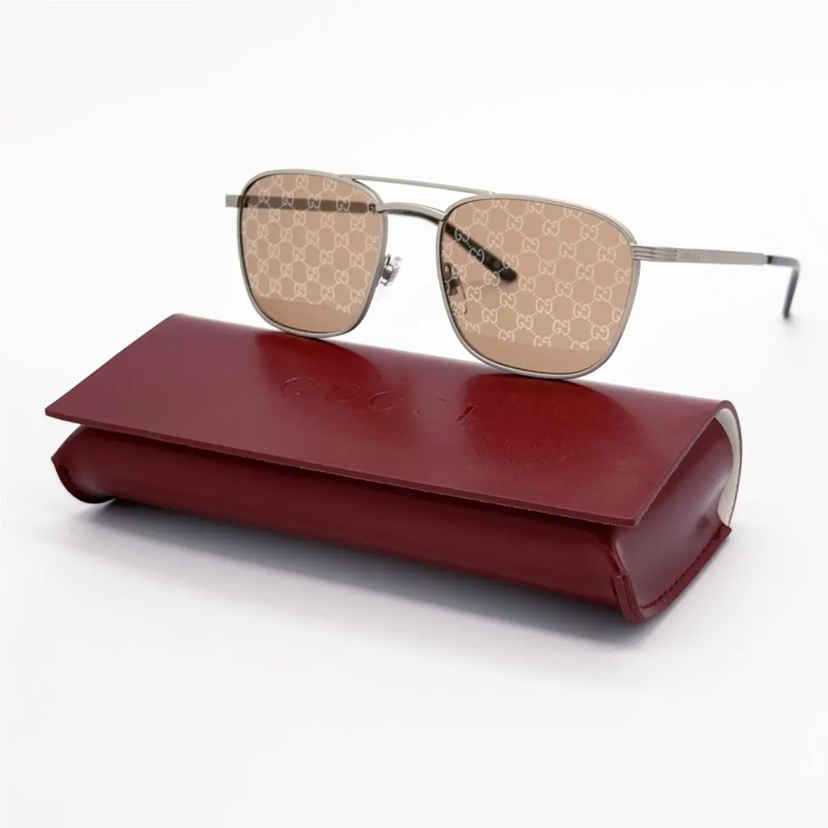 Gucci Sunglasses Silver Unisex Eyewear Gucci GG1881S 004