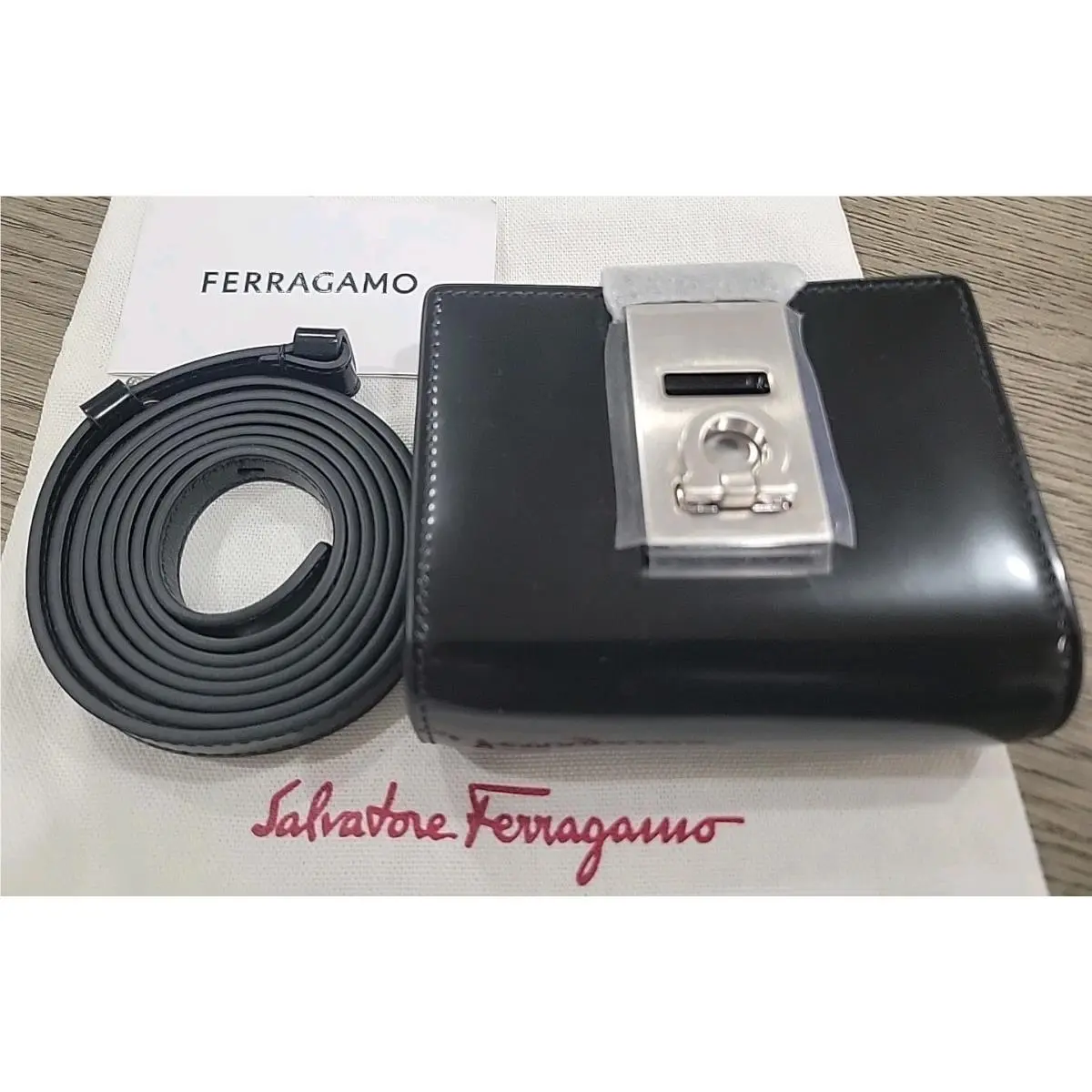 Salvatore Ferragamo Mini Crossbody Bag Black
