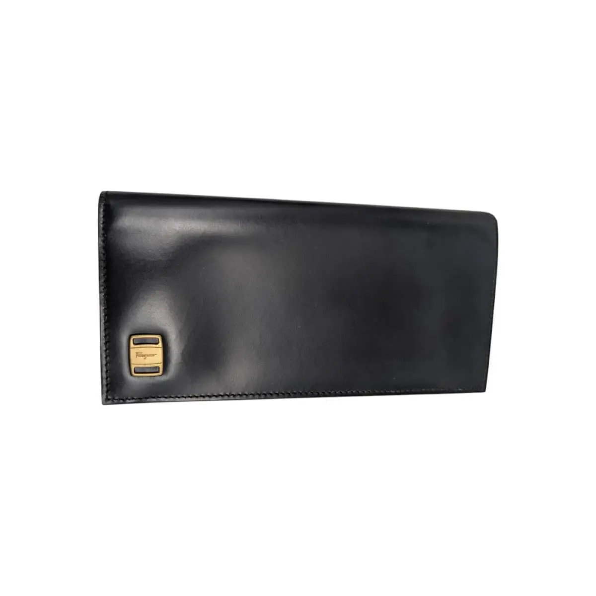 607168 Black Leather Wallet by Salvatore Ferragamo