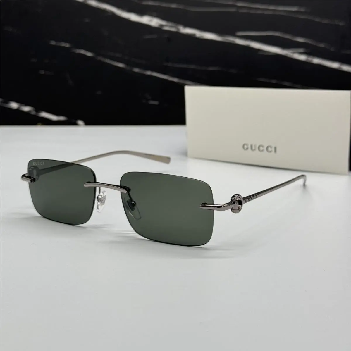 Gucci Grey Unisex Sunglasses Gucci GG1703S 001