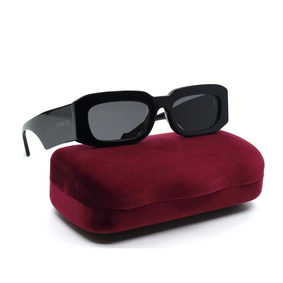 Gucci GG1426S 001 Black Frame Grey Sunglasses Italy