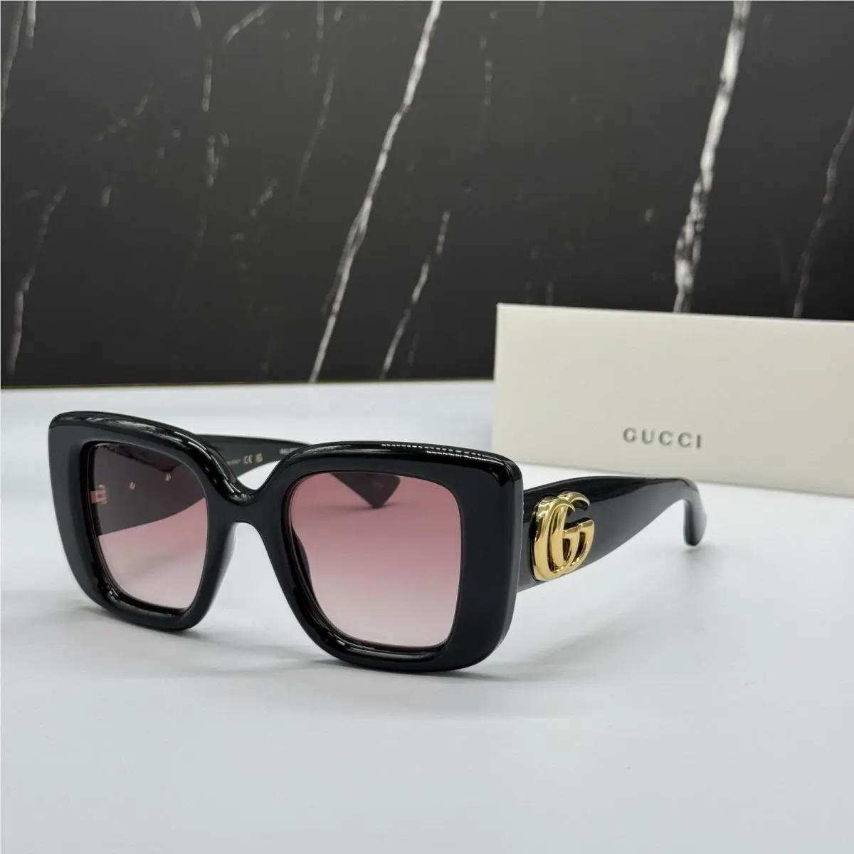 Sunglasses Black Brown Women Eyewear  GG1975S 001 by Gucci