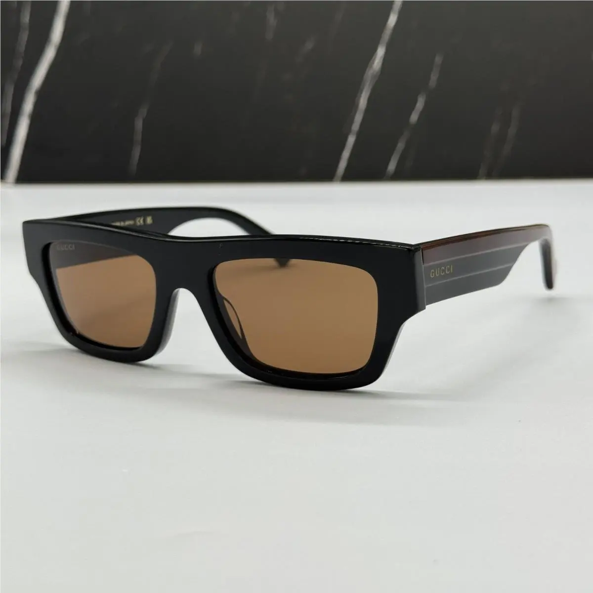 Gucci Black Brown Men Sunglasses Gucci GG1301S 004