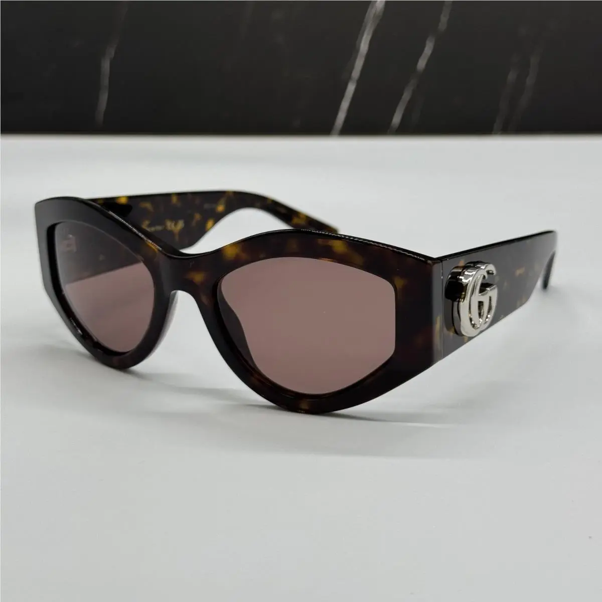 Gucci Sunglasses Havana Women Cat Eye Eyewear Gucci GG1951S 002