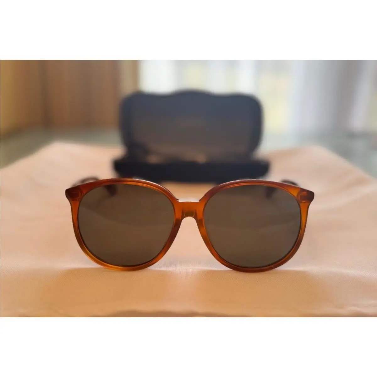 Round 57mm Sunglasses GG0261SA-002 by Gucci
