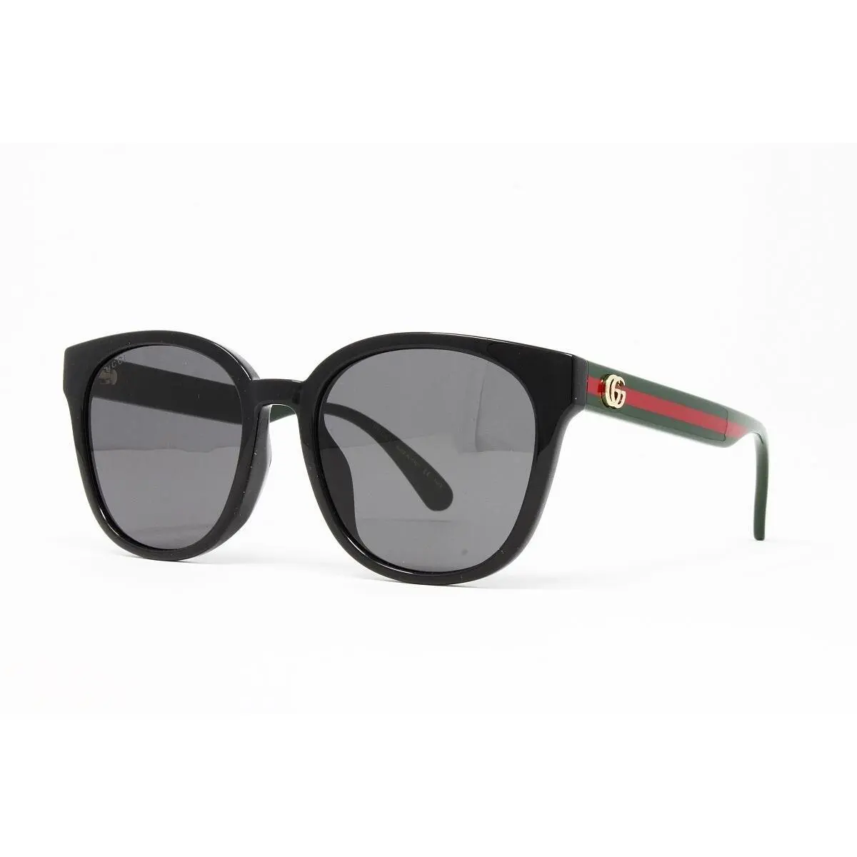 Gucci GG0855SK 001 Women`s Sunglasses Black Green Red 56mm Square Plastic