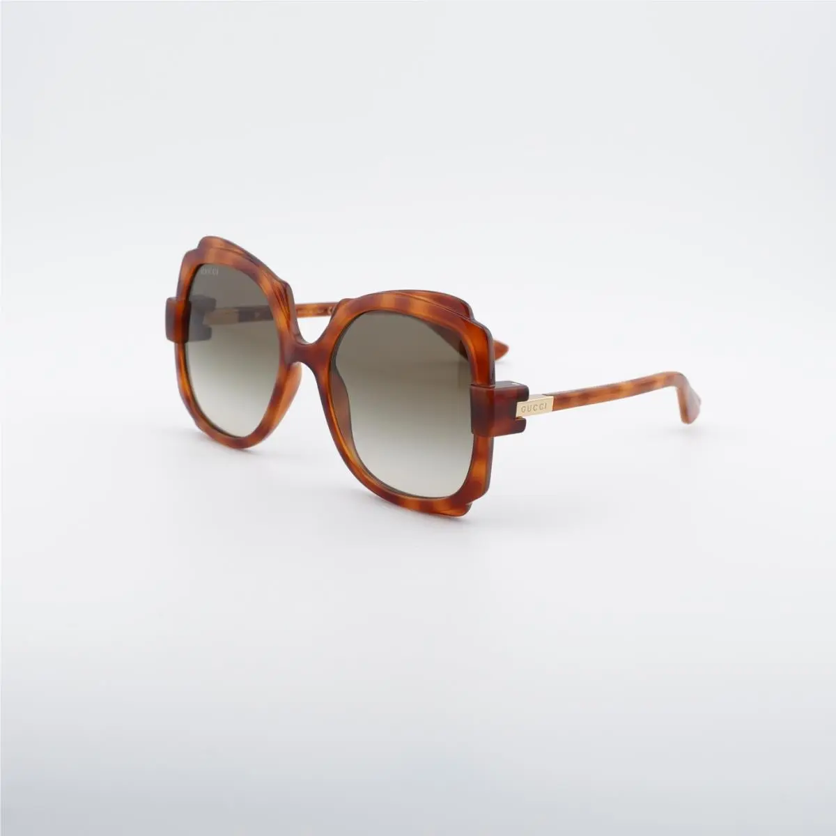 Gucci GG1431S 002 Blonde Havana/gradient Brown 57-20-135 Sunglasses