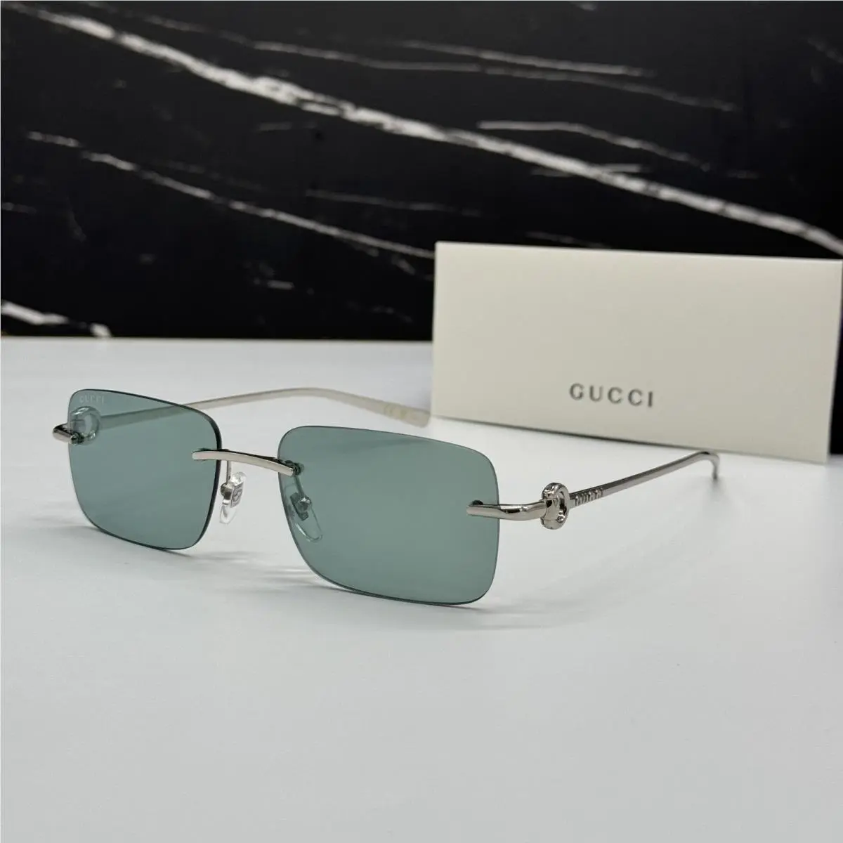 Gucci Silver Unisex Sunglasses Gucci GG1703S 002