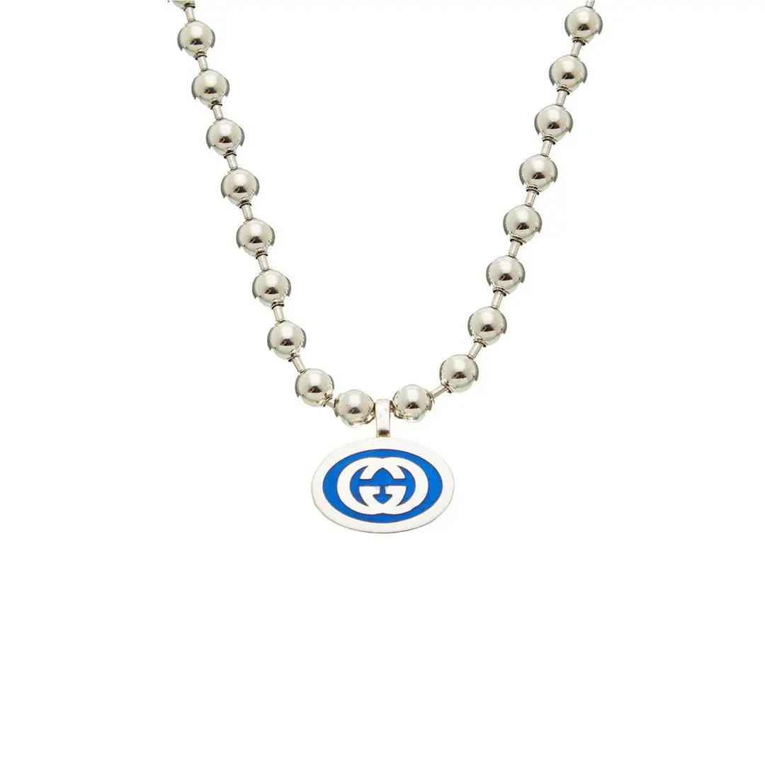 Gucci Silver Necklace Women`s Ns