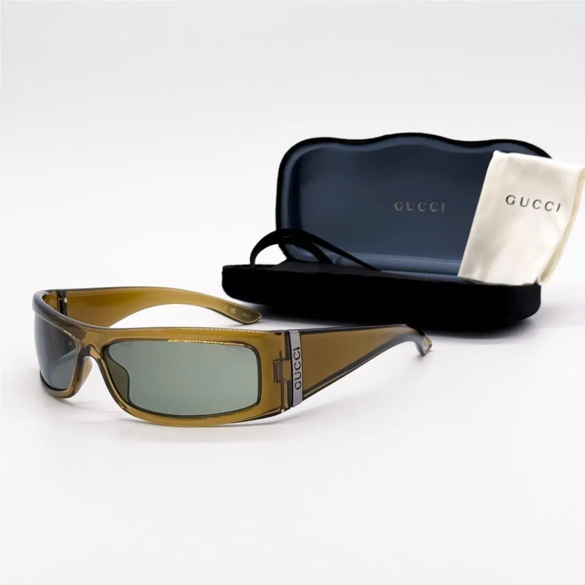 Sunglasses GG1492S 003 Brown/green Unisex Eyewear by Gucci