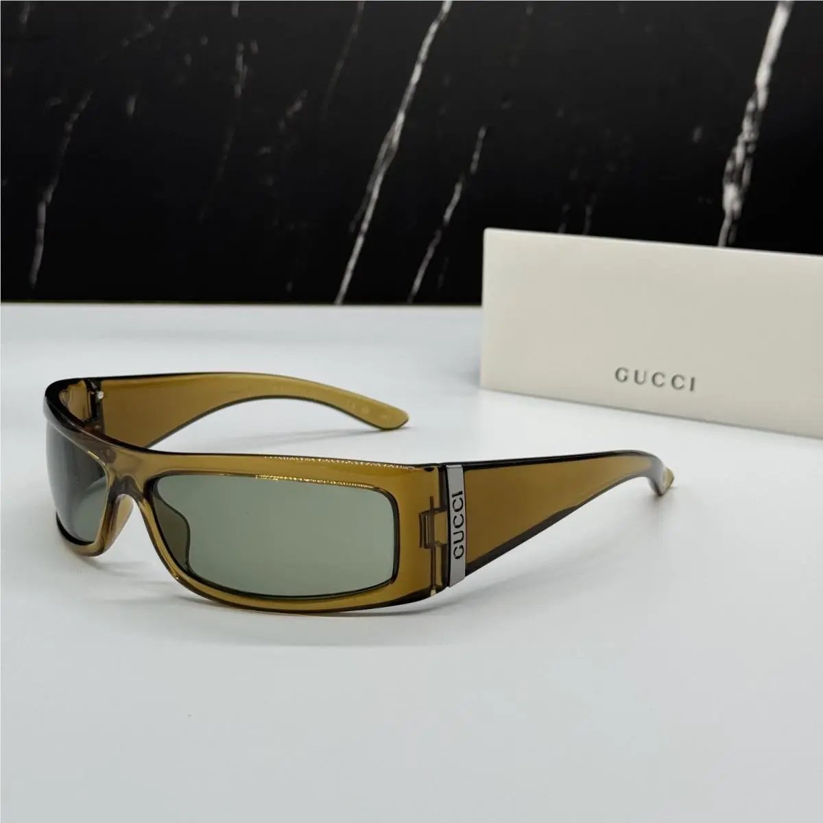 Brown Green Unisex Sunglasses  GG1492S 003 by Gucci