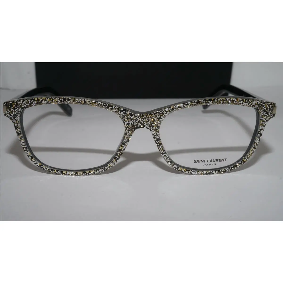 Saint Laurent Eyeglasses Silver Speckle SL12 010 52 16 140 by Yves Saint Laurent