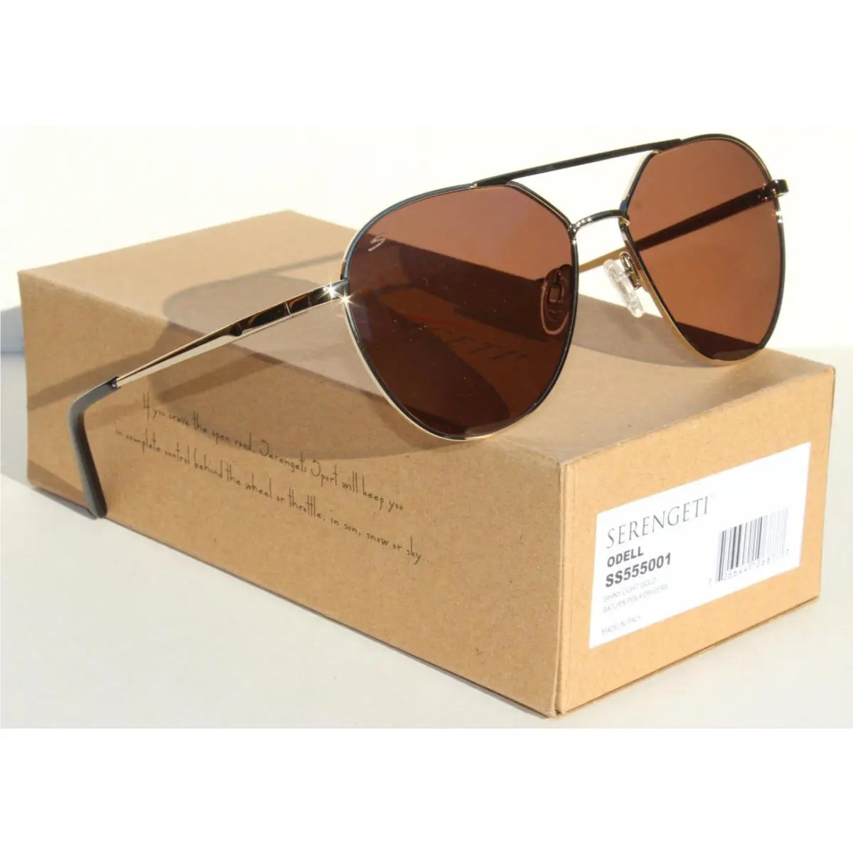 Odell Polarized Sunglasses Light Gold/saturn Drivers SS555001 by Serengeti