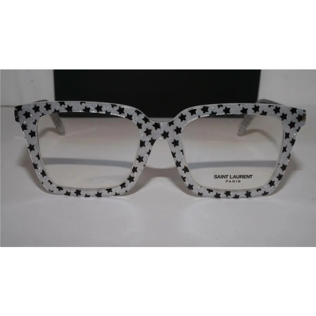 Saint Laurent Eyeglasses Silver Star Transparent SL167F 006 52 19 145 by Yves Saint Laurent