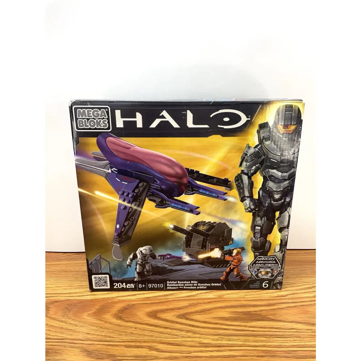 Mega Bloks Halo 97010 - Orbital Banshee Blitz - 2012 - 204 Pc - Mib