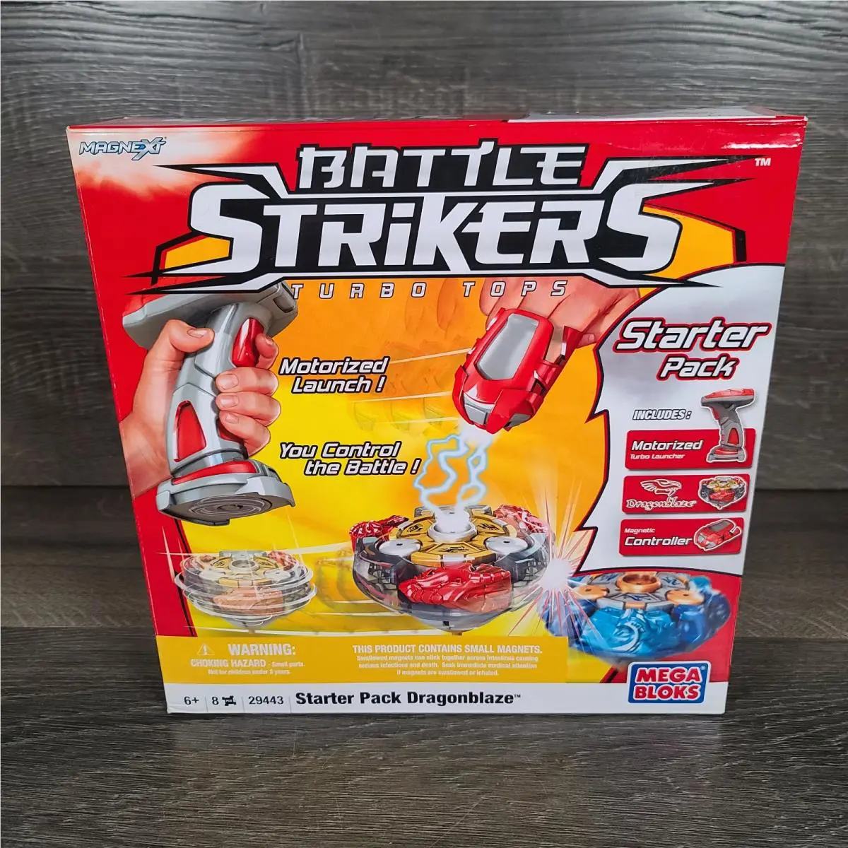 Mega Bloks Battle Strikers Turbo Tops Starter Pack Dragonblaze 29443