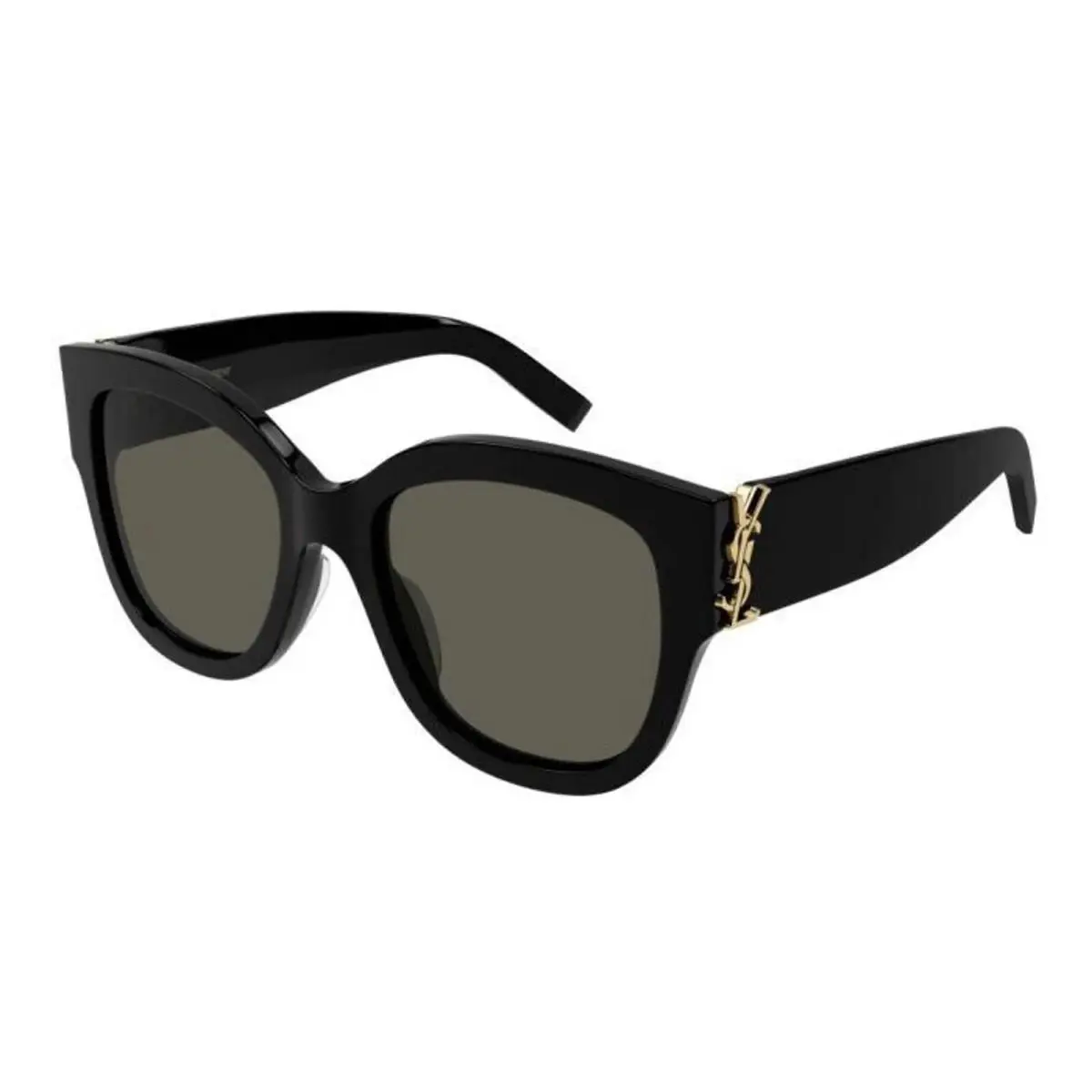 Saint Laurent SL M95/F 001 Black Gold Dark Grey Lenses Sunglasses 56-20-145