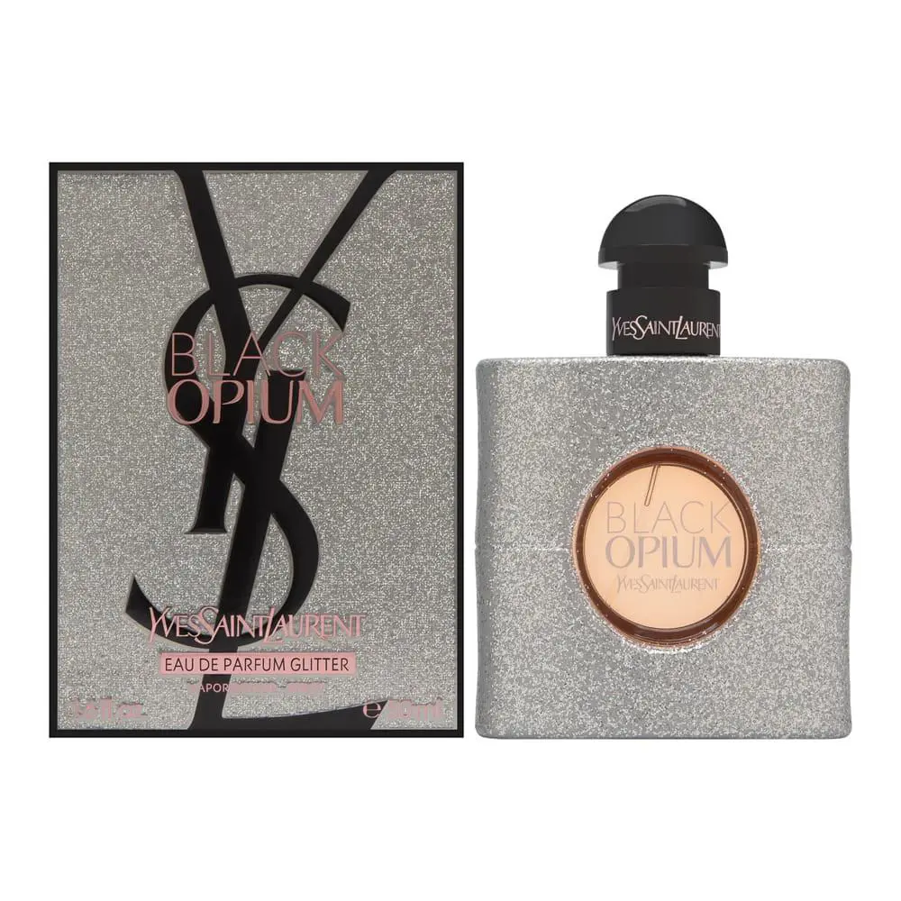 Yves Saint Laurent Black Opium Glitter Eau de Parfum For Women 1.6 oz Edp Glitter Spray
