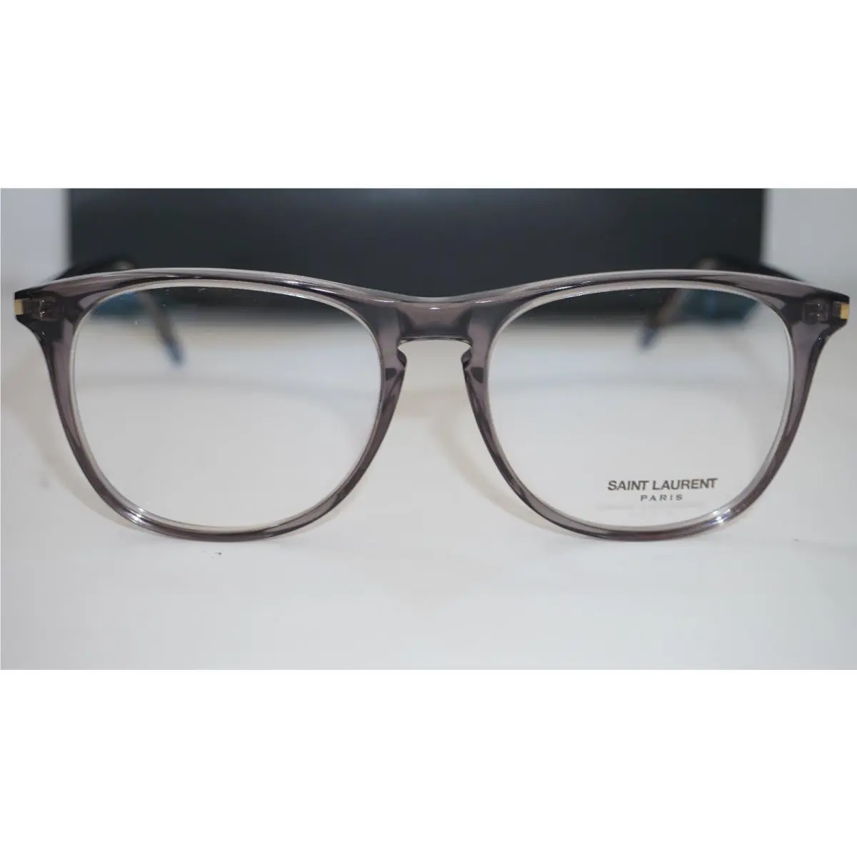 Saint Laurent Eyeglasses Purple Transparent SL146 004 53 17 145 by Yves Saint Laurent