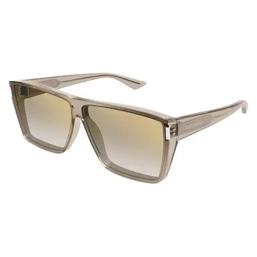Saint Laurent SL 756 001 Sunglasses Black/dark Grey Lenses Rectangle Shape 64mm