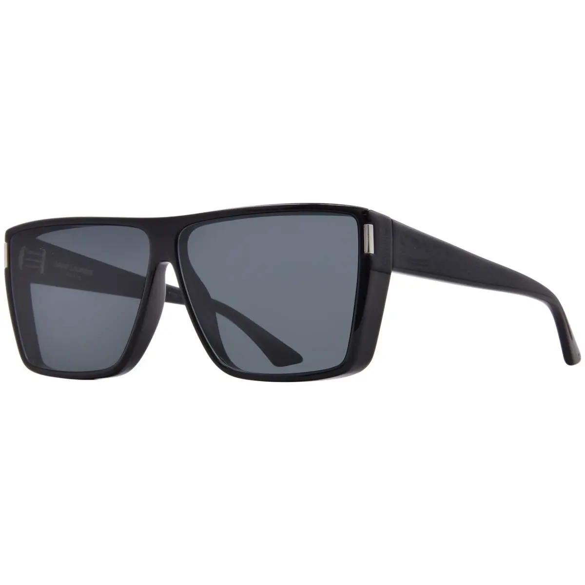 Saint Laurent SL 756 001 Sunglasses Black/dark Grey Lenses Rectangle Shape 64mm