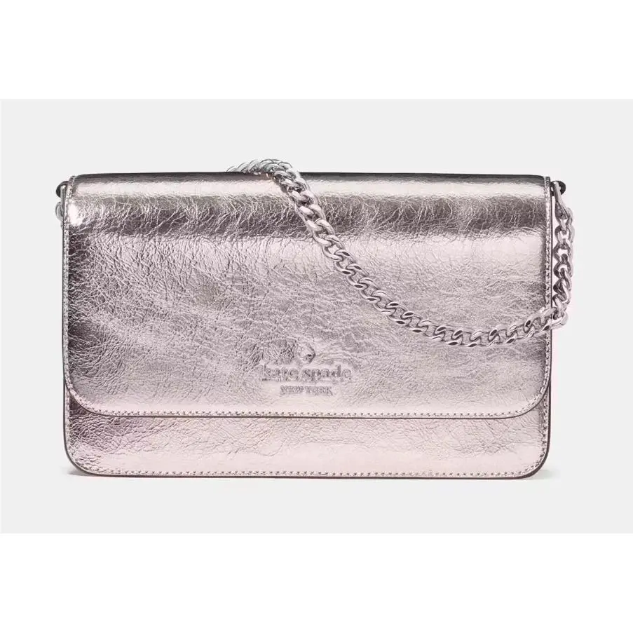 Madison Metallic Lilac Leather Crossbody Bag Chain Purse KN218 by Kate Spade