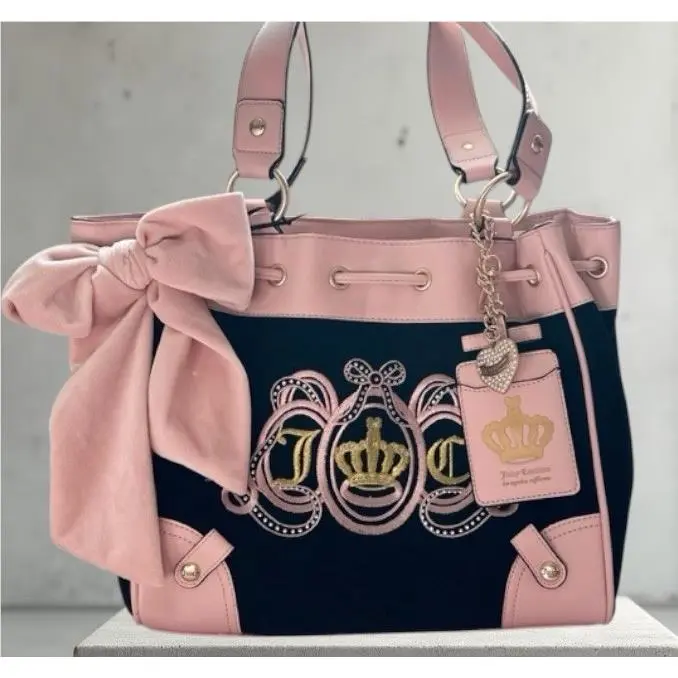 Lovers Club Black Pink Daydreamer Bag by Juicy Couture