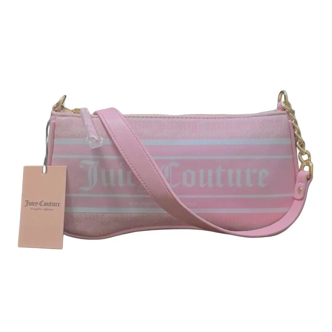 Juicy Couture Fashionista Shoulder Bag Powder Blush - Pink Shoulder Juicy Bag - Handle/Strap: Pink, Hardware: Gold, Exterior: Powder