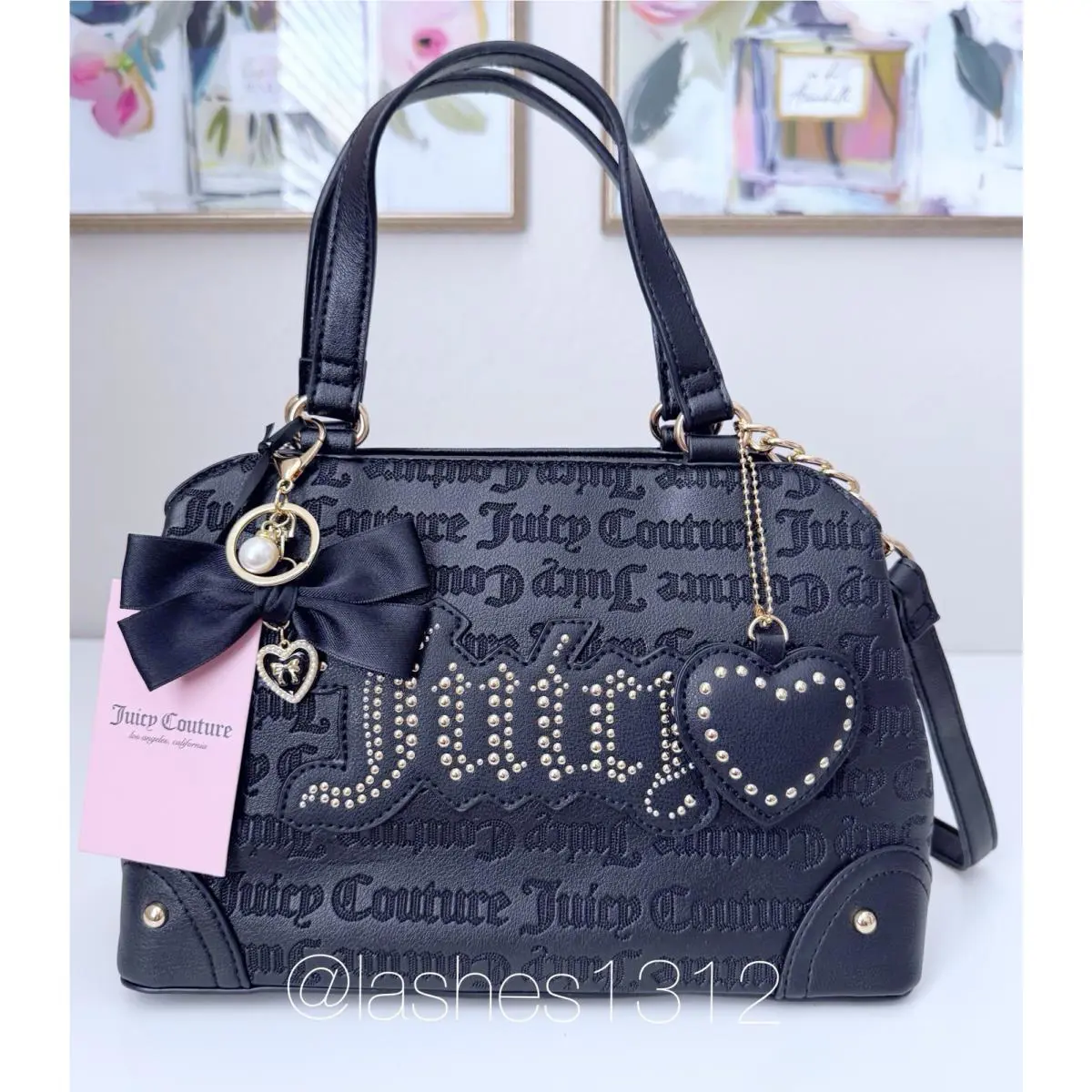 Juicy Couture Bag Royal Juicy Crossbody Satchel - Black