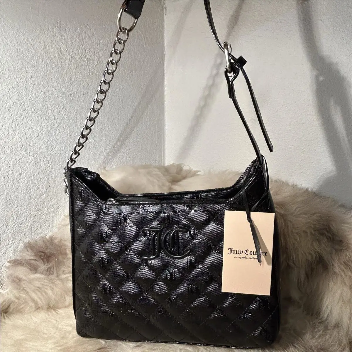 Juicy Couture Isn t She Lovely Hobo Shoulder Bag - Liquorice Black