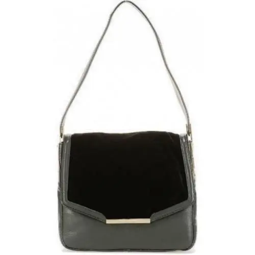 Juicy Couture Handbag Deco Glam Shelby Satchel Leather Black
