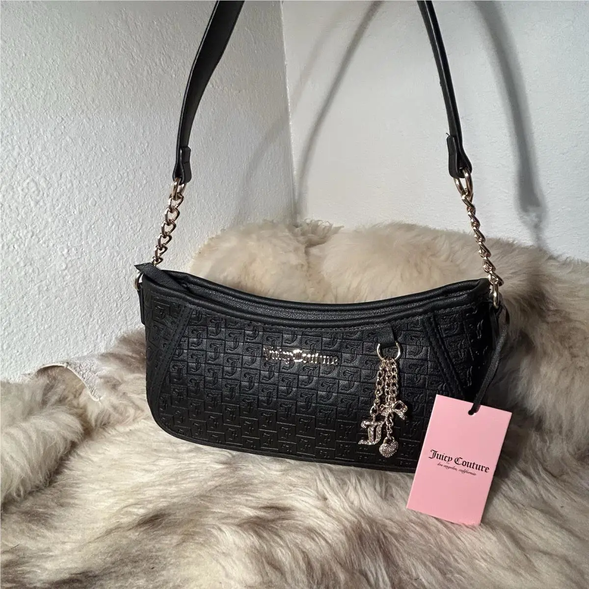 Juicy Couture Lucky Charms Shoulder Bag - Liquorice Black