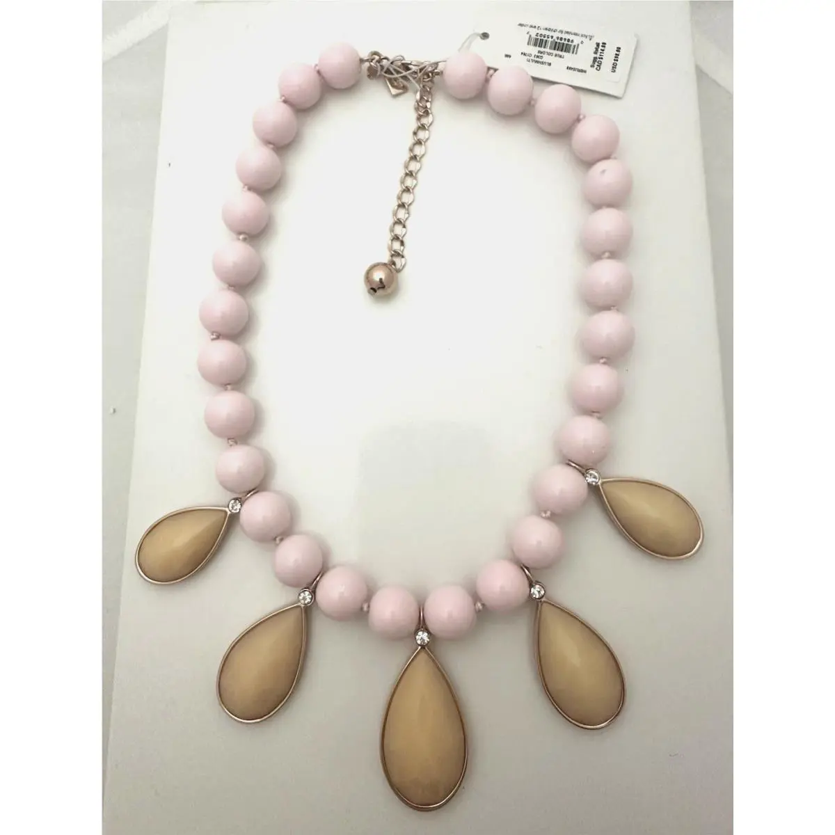 Kate Spade NY Gold-tone Cubic Zirconia Colored Stone Beaded Necklace