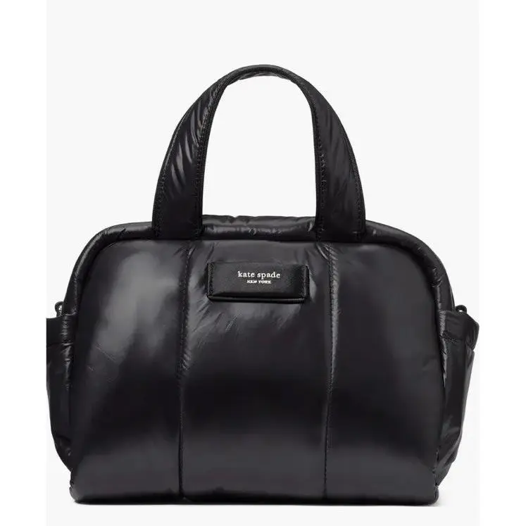 Kate Spade Puffed Satchel Crossbody Black