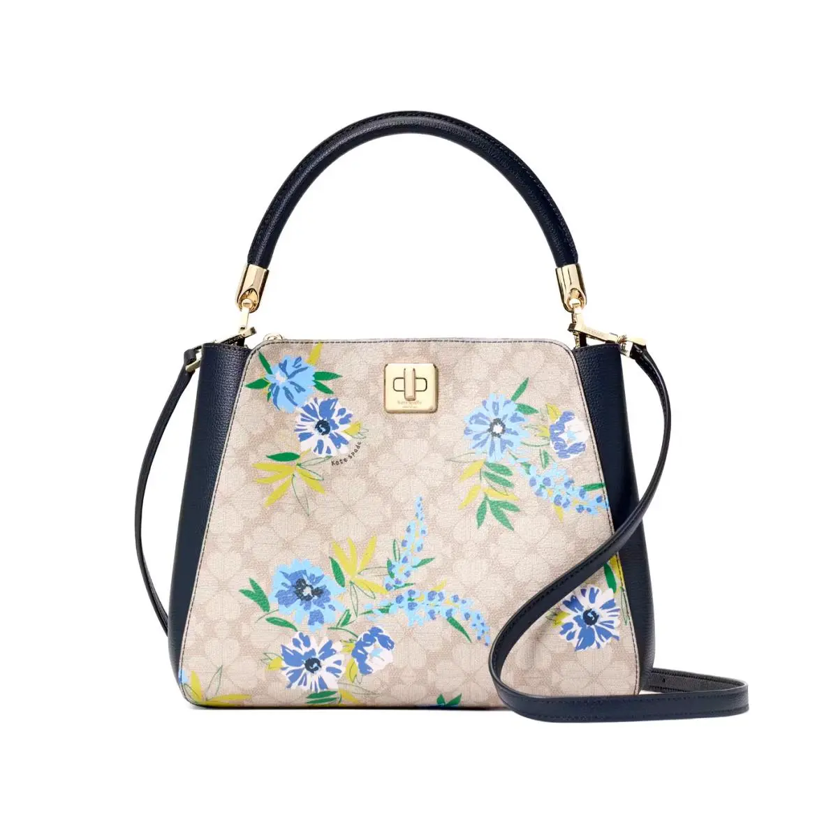 Kate Spade KL001 Spade Flower Floral Medium Top Handle Satchel New Nip