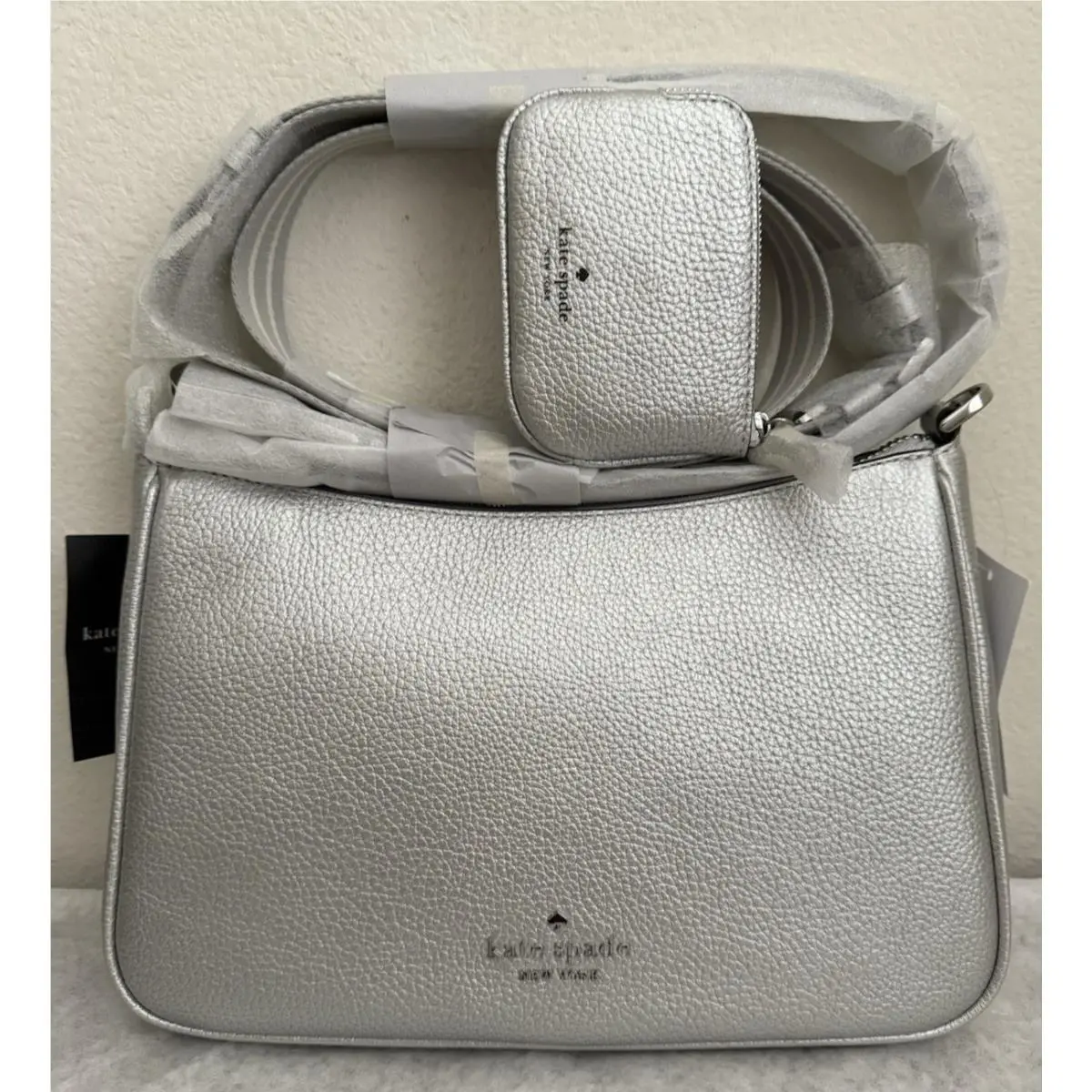 Kate Spade Rosie Metallic Medium Shoulder Crossbody Leather Bag K1898