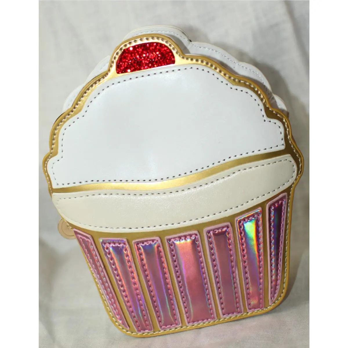 Kate Spade Secret Garden Stud Earrings Flo Geranium Pink Coral Cupcake Purse