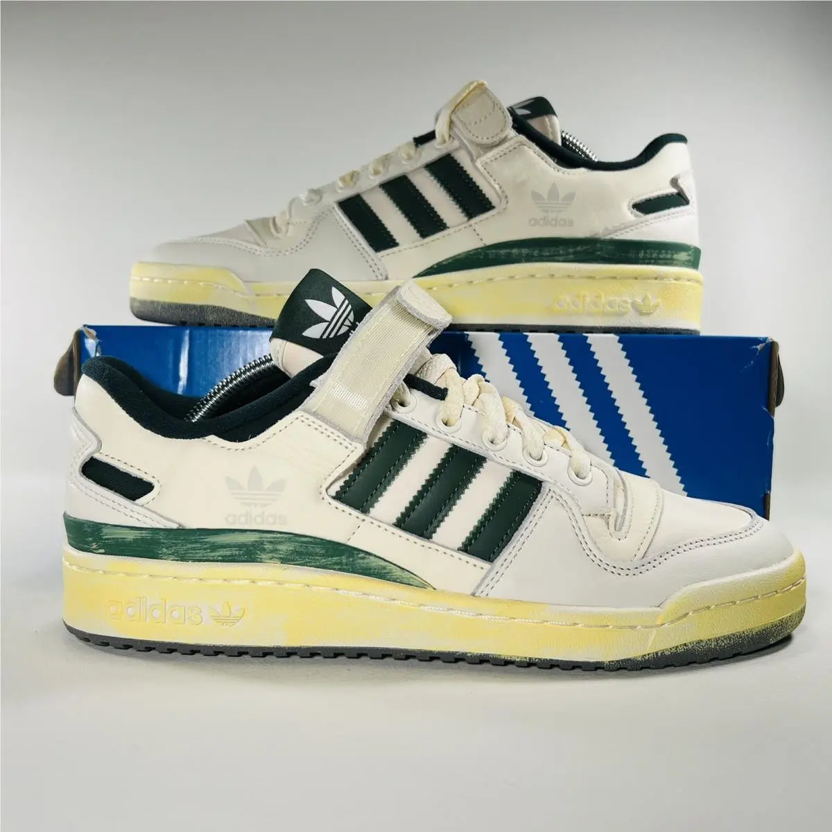 Adidas shoes - adidas Forum 84 Low - Forum Low - HR0558 - Off White / Green Oxide / Cloud White 11
